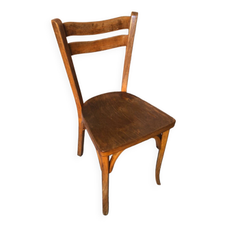 Ancienne chaise bistrot baumann bois clair vintage #a566