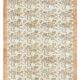 Tapis en laine et coton à décor floral