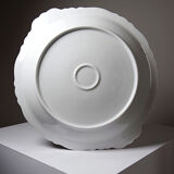 Large serving dish in fine white Limoges porcelain, vintage/antique.