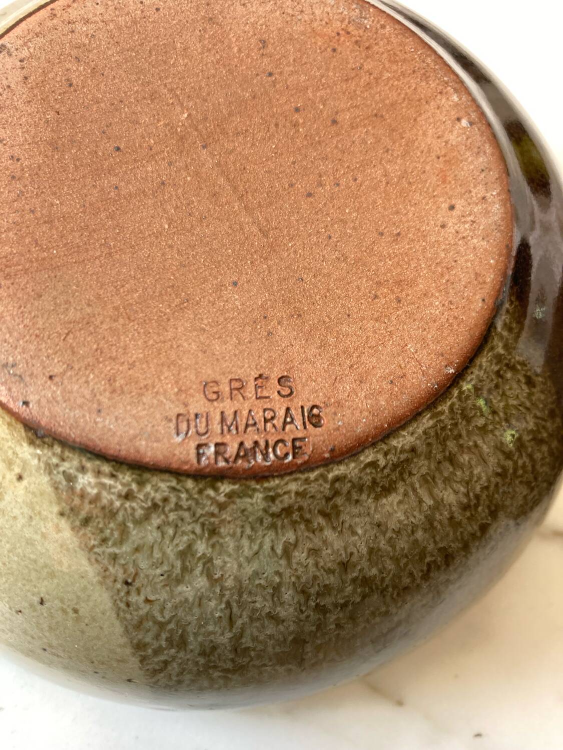 4 bols à oreilles en grès du Marais vintage