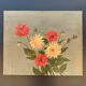 Tableau ancien pivoines huile sur toile