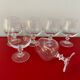 Set de 6 verres à apéritif ou cognac en cristal