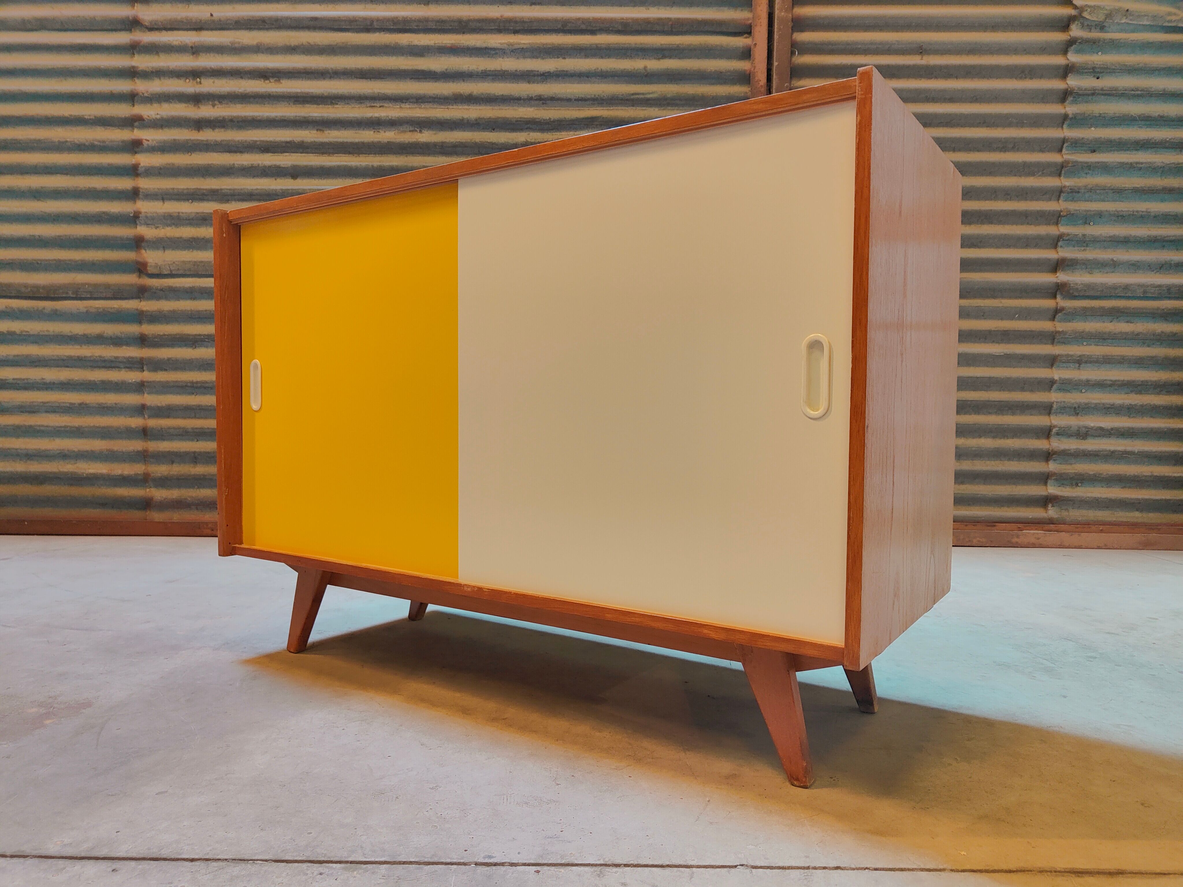 Buffet U 452 Yellow by Jiri Jiroutek for Interier Praha 1960