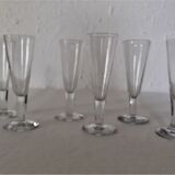 6 flutes champagne glasses