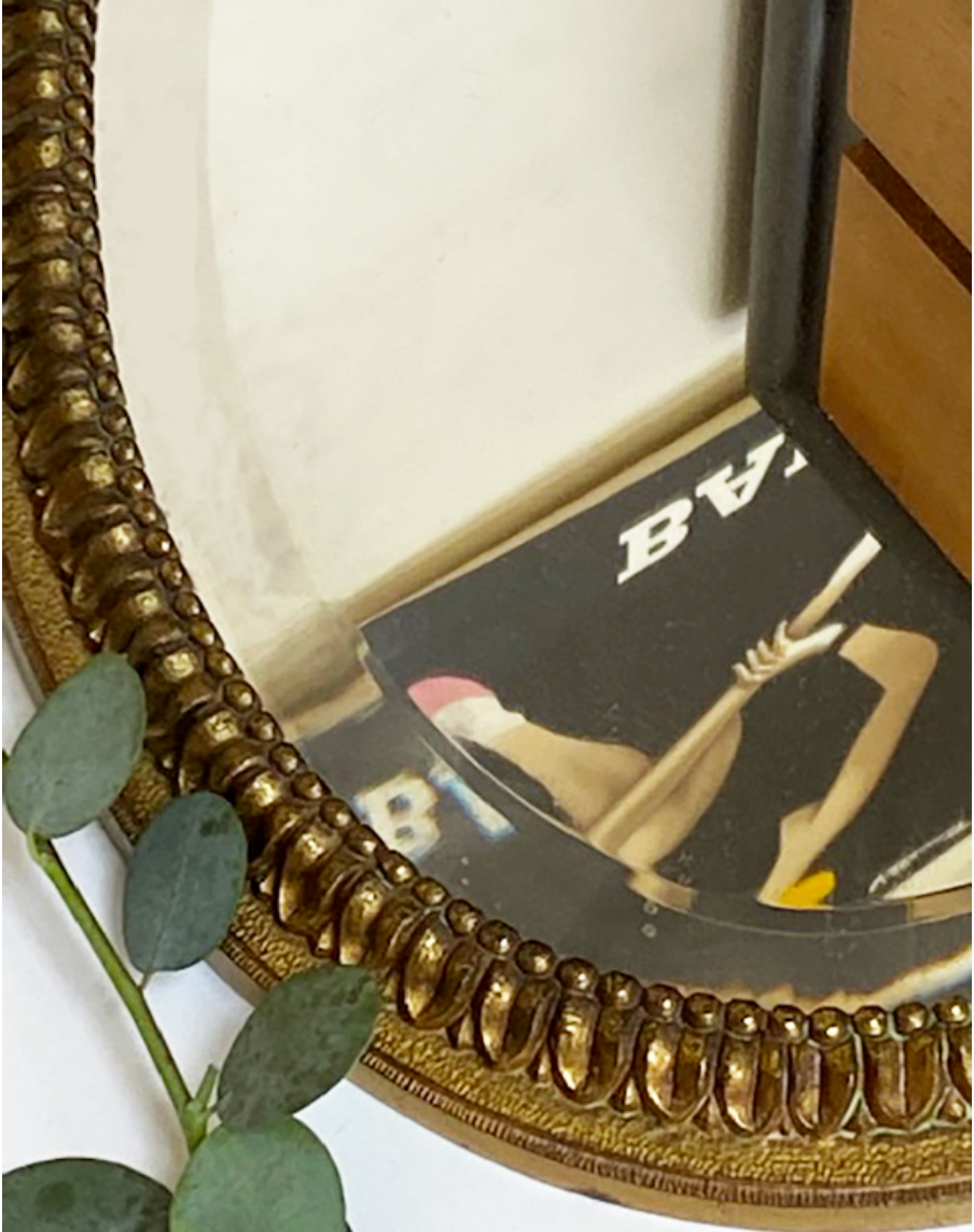 Oval mirror 42,5x29cm