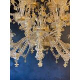 Contemporary Venetian "Ca Rezzionico" Gold Murano Glass Chandelier