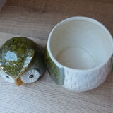 Box with ceramic lid owl shape