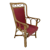 Fauteuil en rotin années 1920-1930
