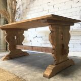 Natural wood dining table type monastery