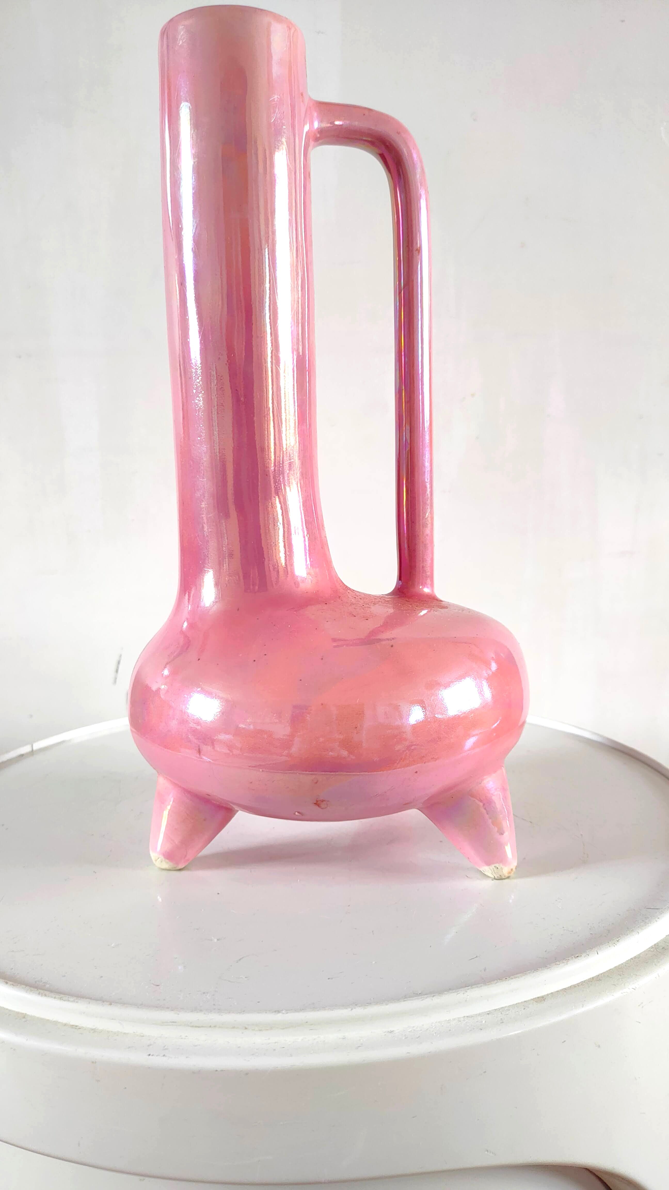 Tripod ceramic vase design 70s