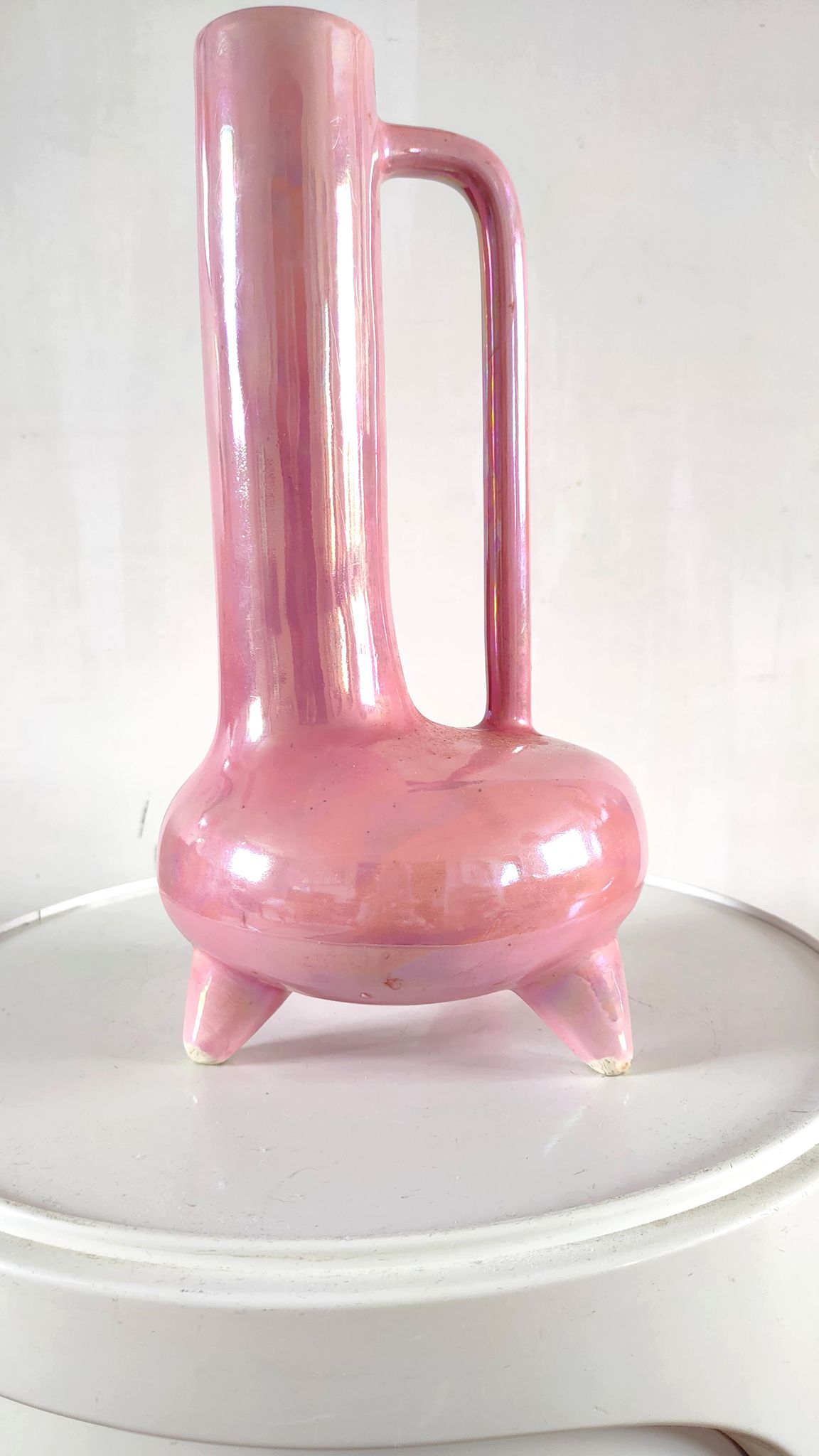Tripod ceramic vase design 70s