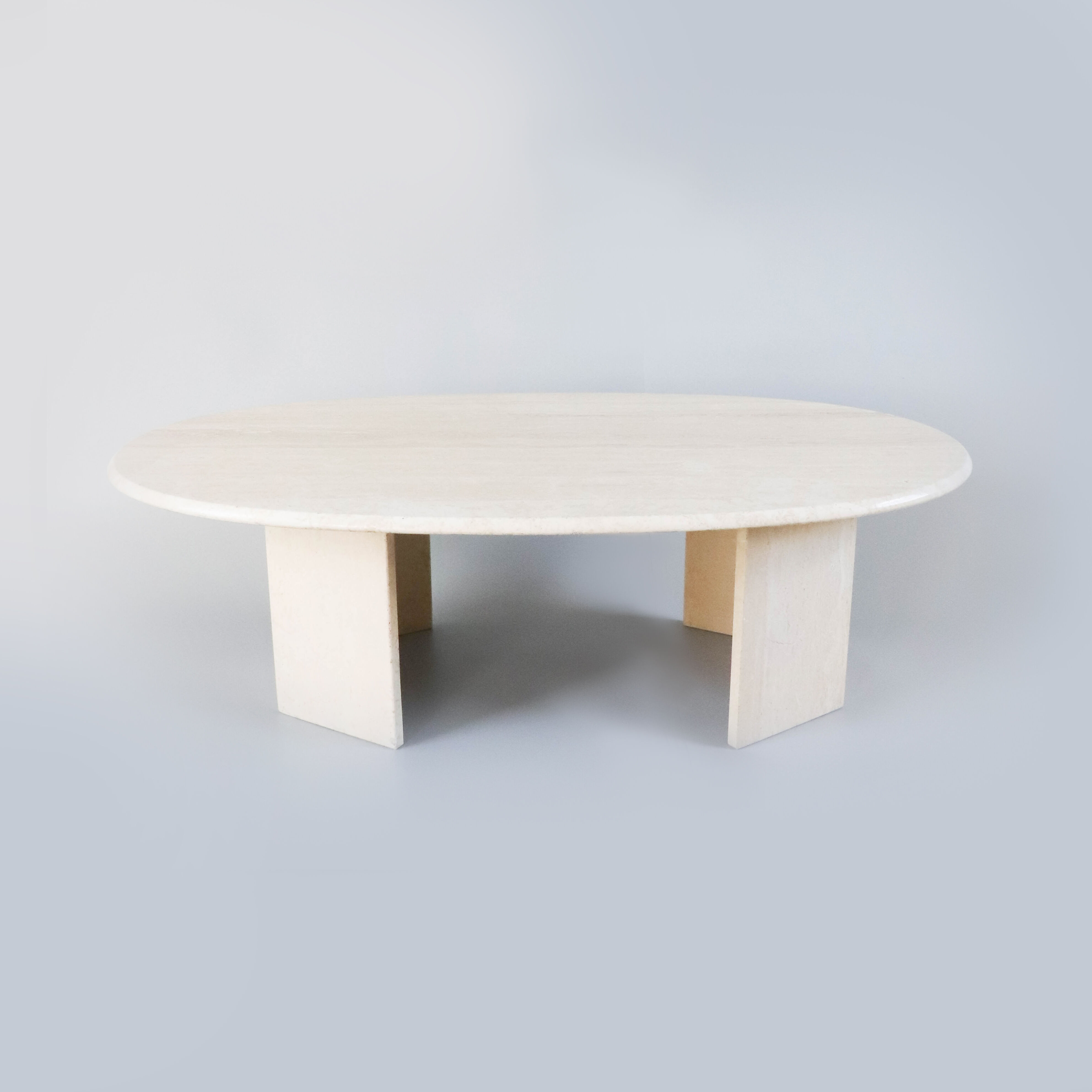 Table basse en travertin vintage