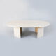 Table basse en travertin vintage