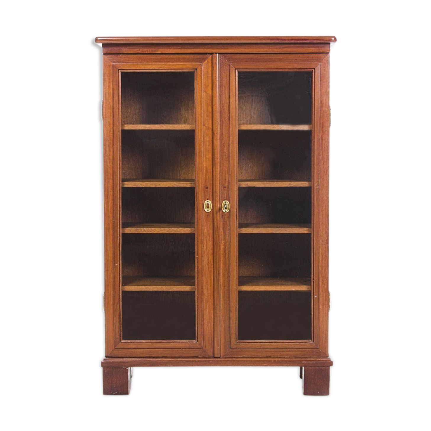 Vintage oak and resinous mahogany cabinet North Germany circa 1890