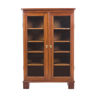 Vintage oak and resinous mahogany cabinet North Germany circa 1890
