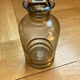 Carafe art déco en verre fumé