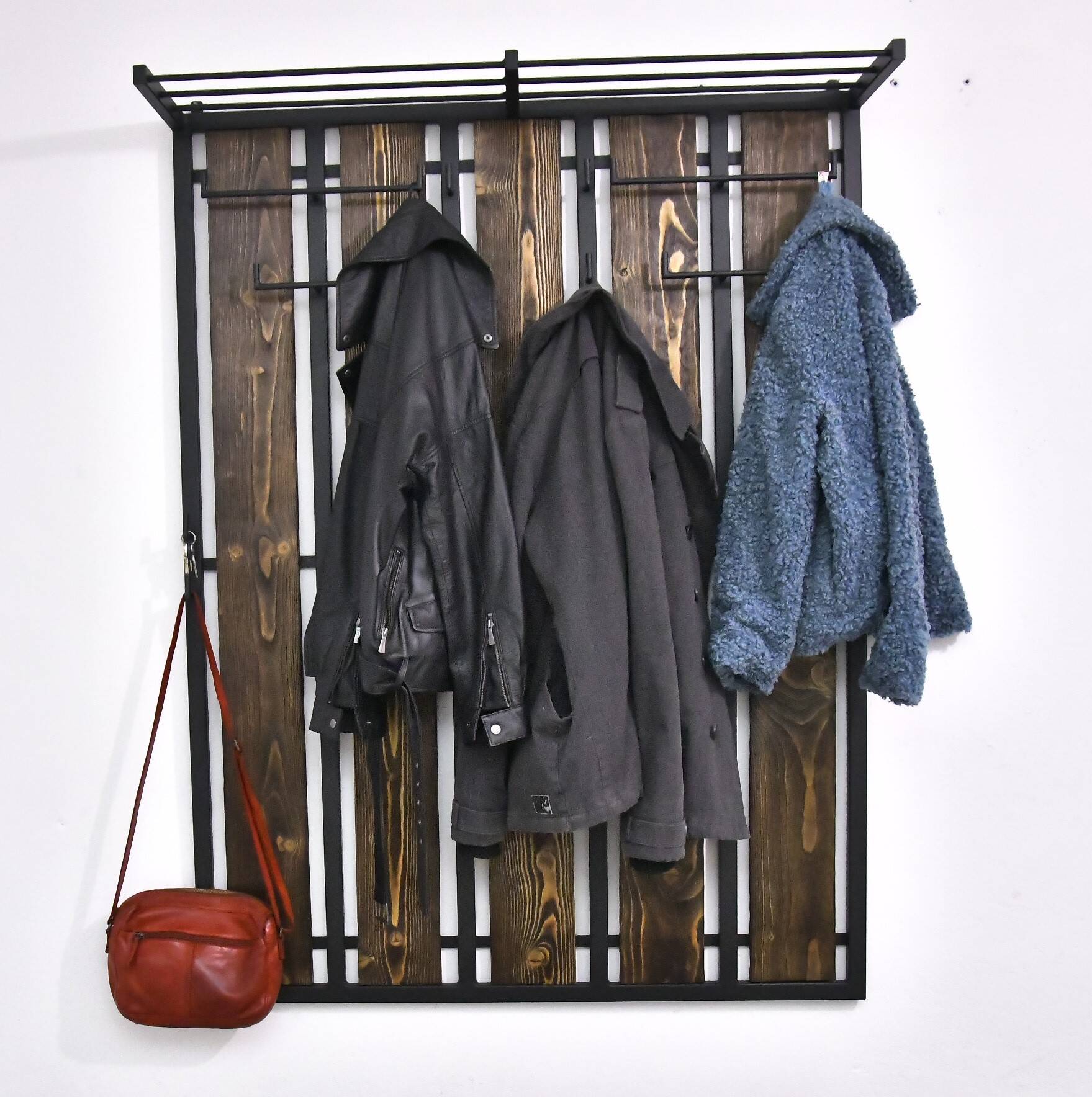 Vintage Wall Coat Rack, 1970s