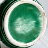 Ceramic teapot, bright green.