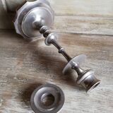 Silver metal candlestick