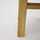 1960s Czechoslovakian Mid-Century Round Tabouret Stool in Striped Fabric