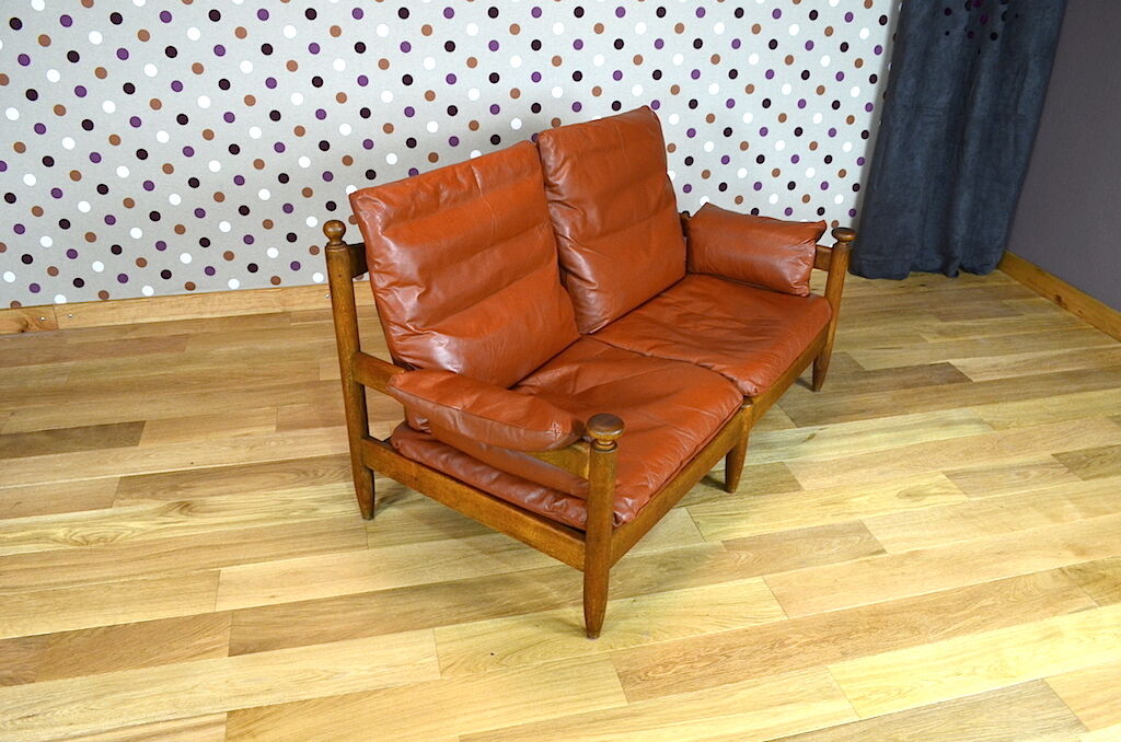 Banquette & fauteuils de style brésilien vintage 1960