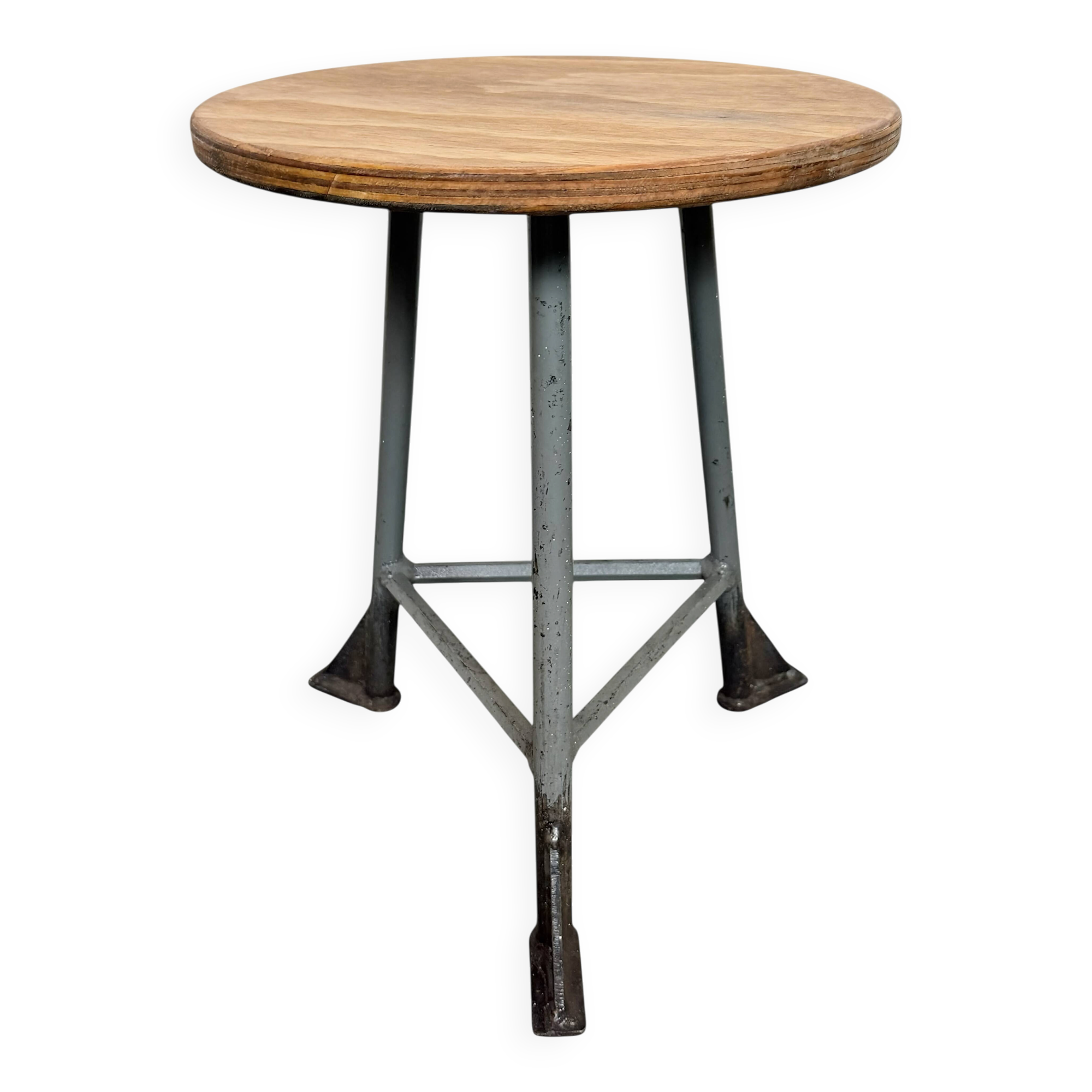 Grey Industrial Workshop Stool, 1960s