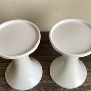 Paire de chevets Space Age en ABS blanc, 1970