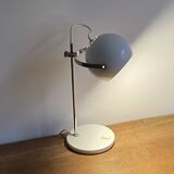 Lampe eye ball. 1970. space age. blanc.