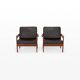 Vintage easy chairs by Illum Wikkelsø for Niels Eilersen, 1960s, set of 2