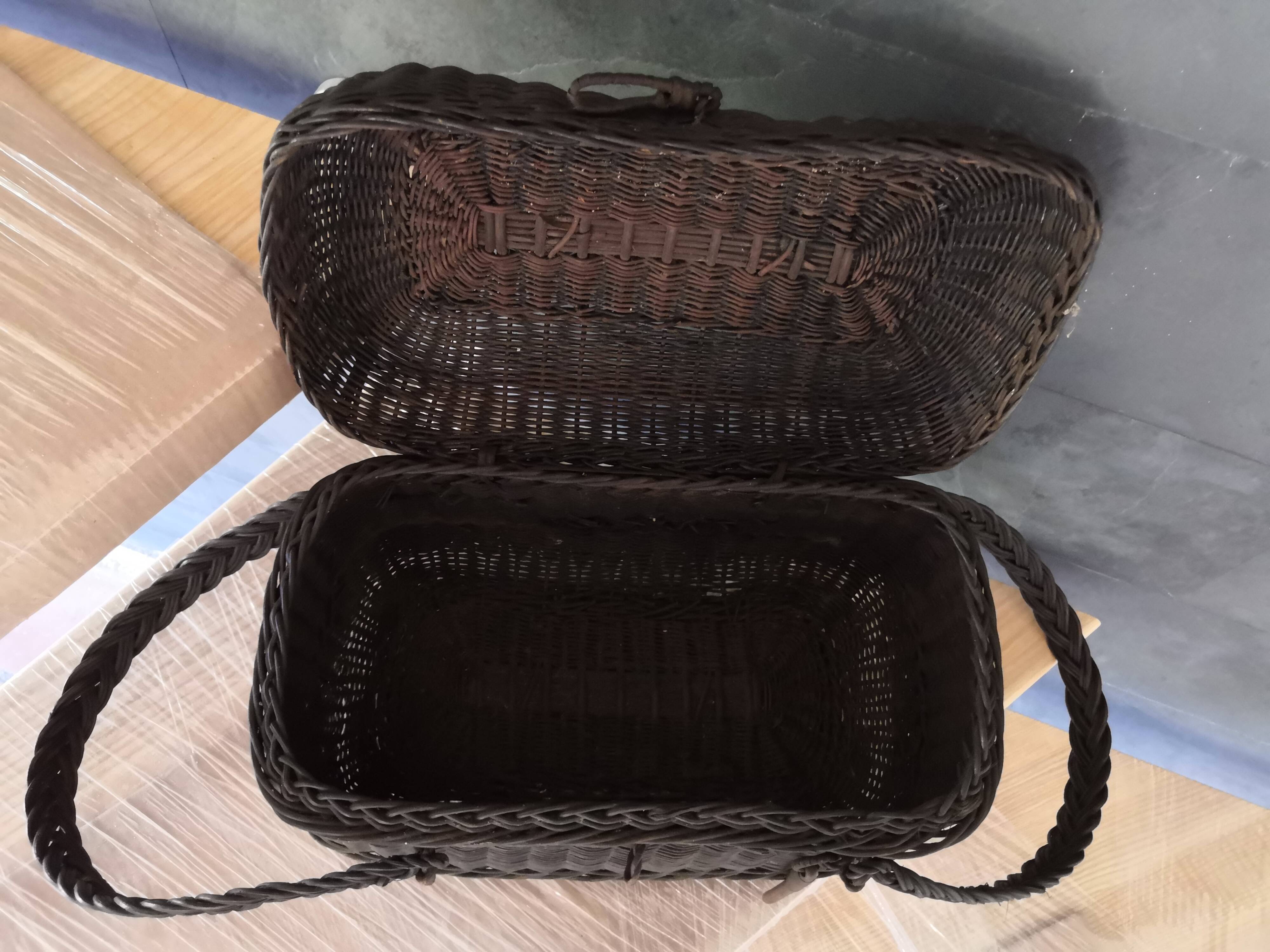 Old basket Osier Early twentieth century