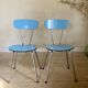 Vintage Blue Formica Chairs
