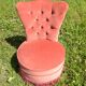 Fauteuil crapaud rose