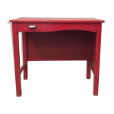 Bureau bois rouge vintage