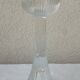 Pair of glass candlesticks