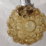 Lustre Space âge chrome verre fumé