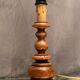 Rustic lamp foot in solid wood alder type