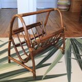Rattan/bamboo magazine rack