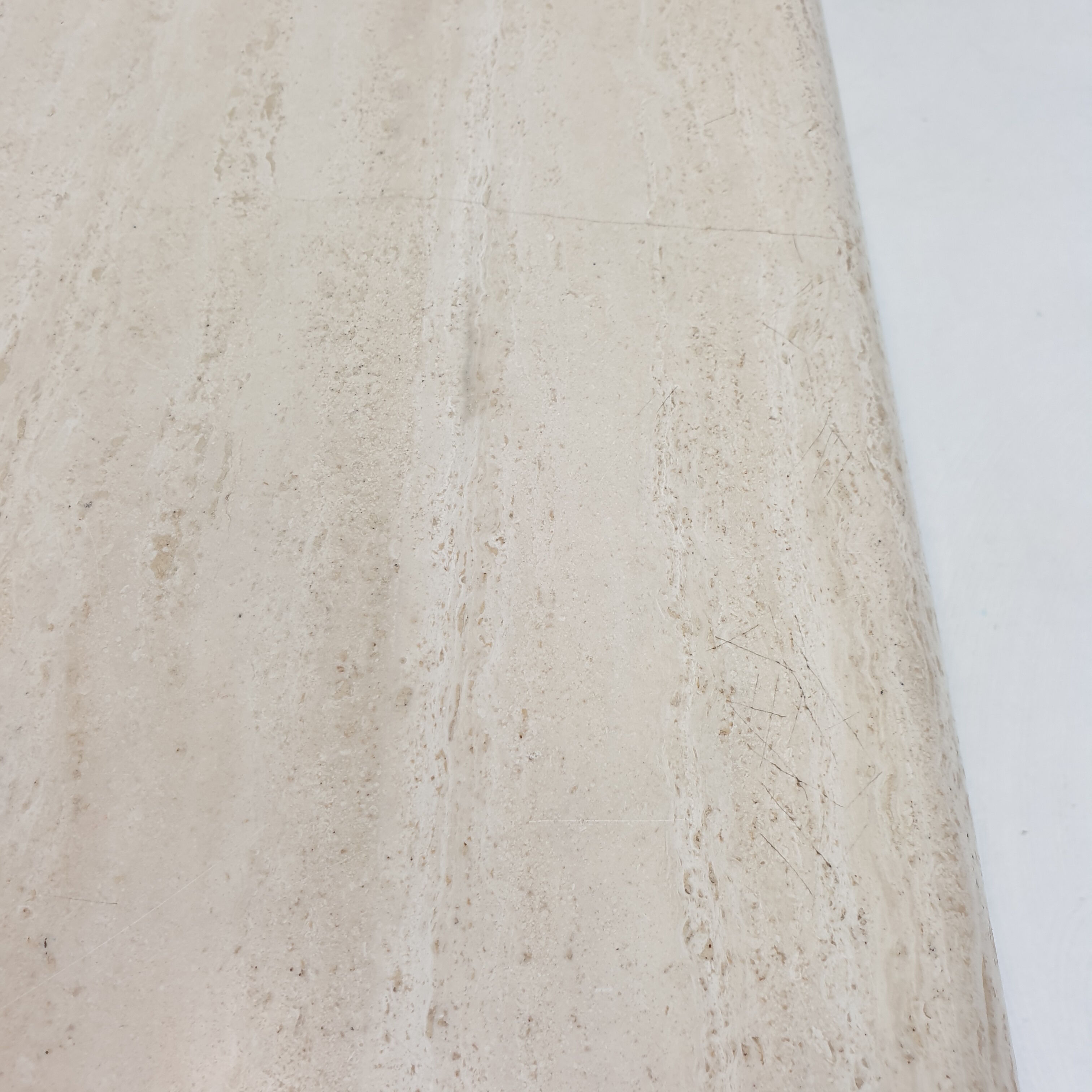 Italian travertine coffee table, 1980s