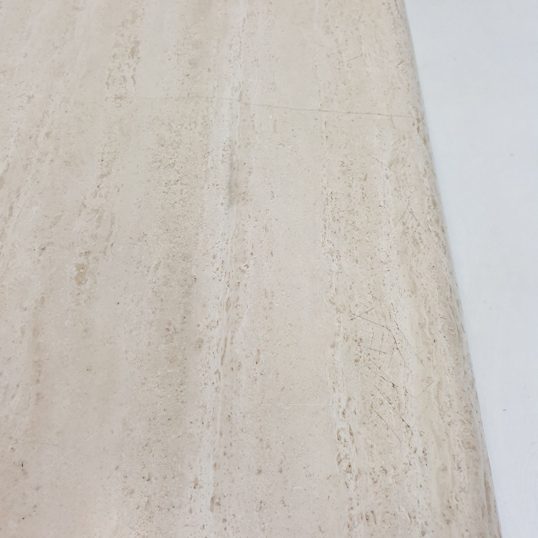 Italian travertine coffee table, 1980s