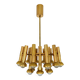 Brass Chandelier by Gaetano Sciolari