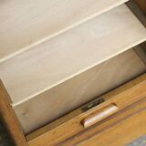 Oak notary cabinet in its original patina (1940s)