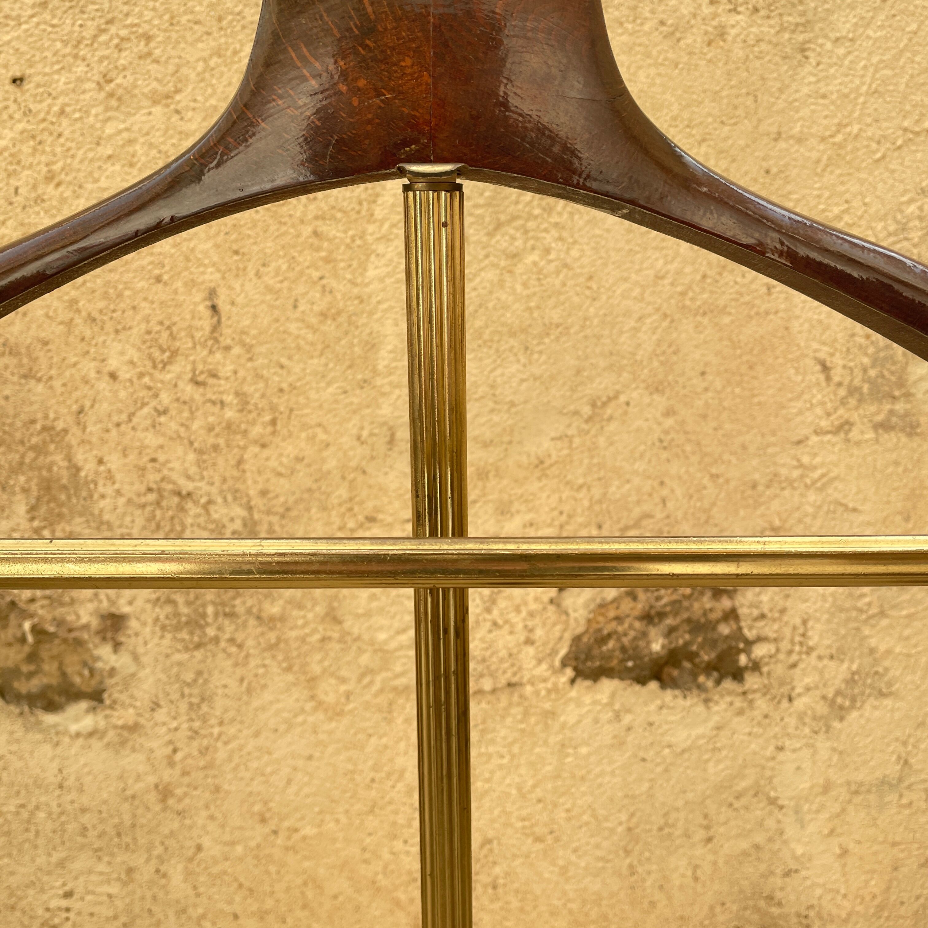 Vintage valet in gilded metal 1960