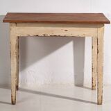Table en bois massif blanc, c.1920