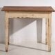 Antique white solid wood table (c.1920) #8
