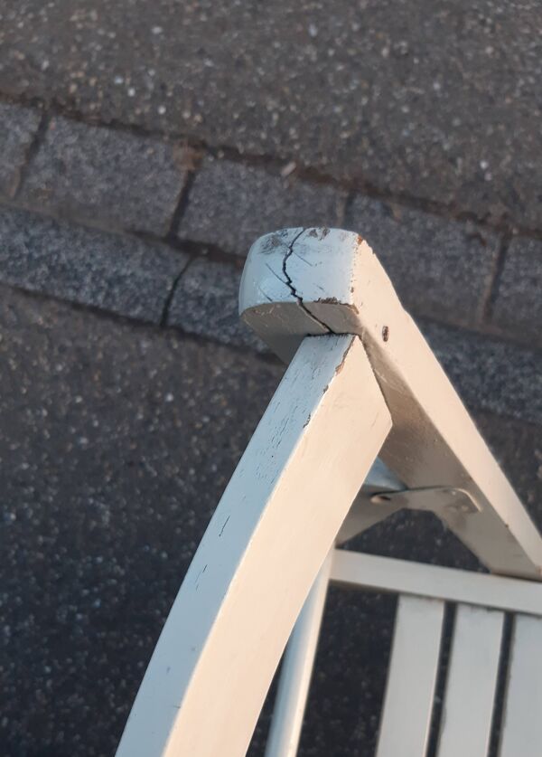 Lot de 4 chaises pliables vintage.