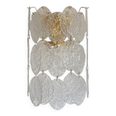 Applique murale en verre de murano « nuvoletta » disque 3 niveau