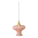 Suspension abat-jour vintage en opaline rose
