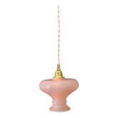 Vintage pink opaline pendant light