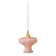 Suspension abat-jour vintage en opaline rose