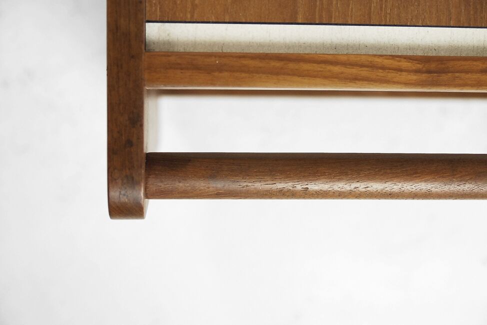 Cart bar teak with pattern maze 1960 s